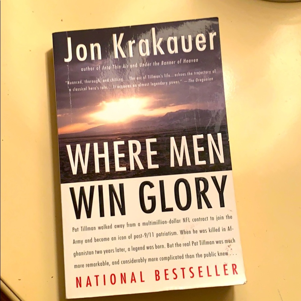 Gently used, ‘WHERE MEN WIN GLORY’ ~ The Odyssey of Pat Tillman 🇺🇸